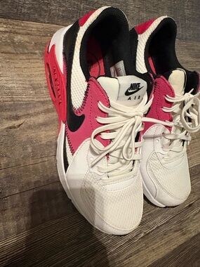 Nike Women's Air Sneakers in White, Pink & Black